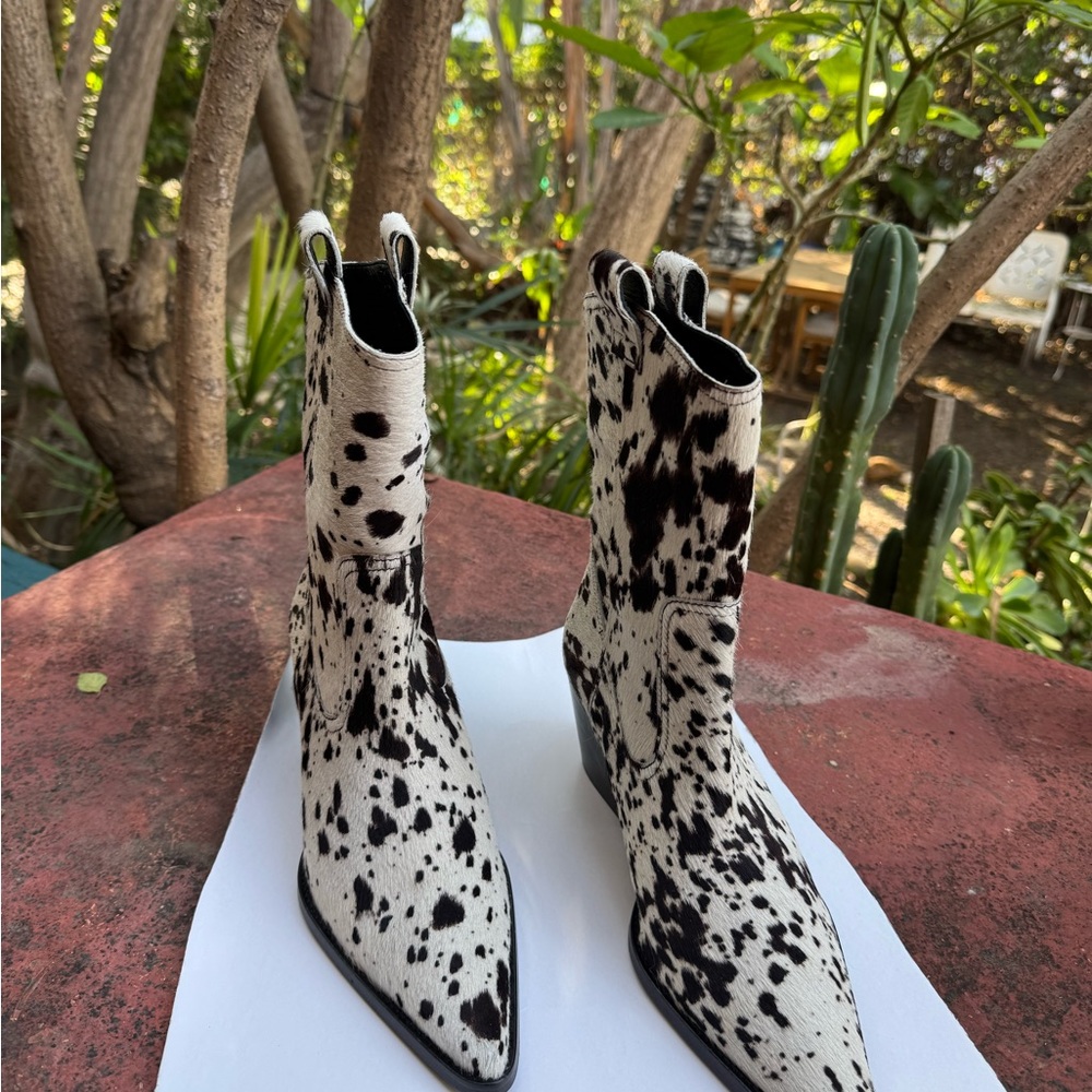 NEW STAUD June Calf Hair Ankle Boots - Picture 5 of 10